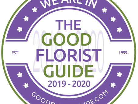 We are now in the Good Florist Guide!