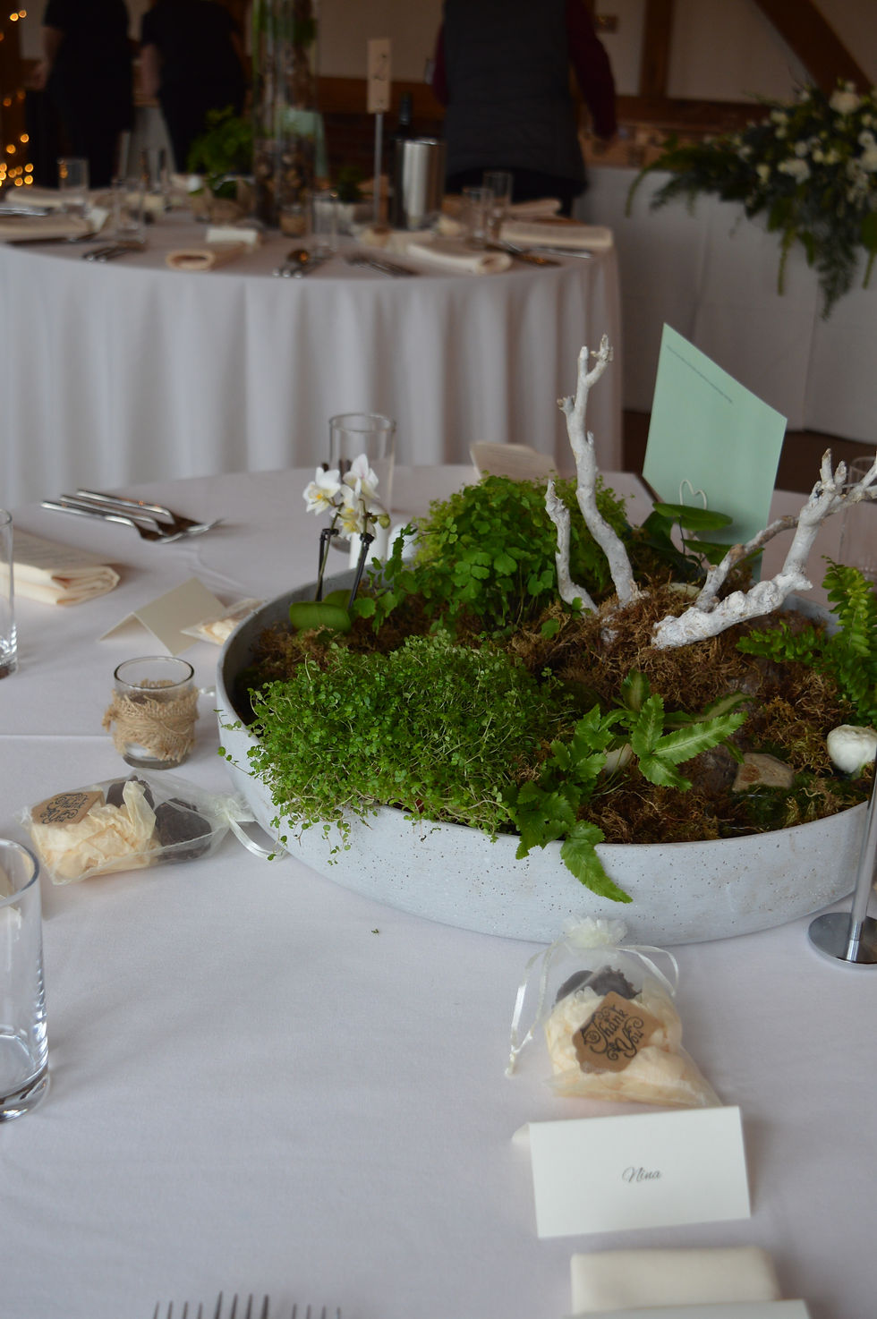 Woodland Stone Bowl Arrangement