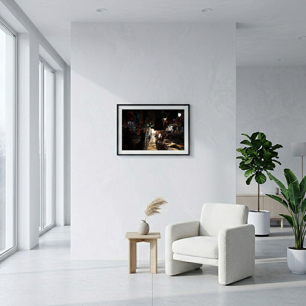 Photograph Golden Alley framed at your place