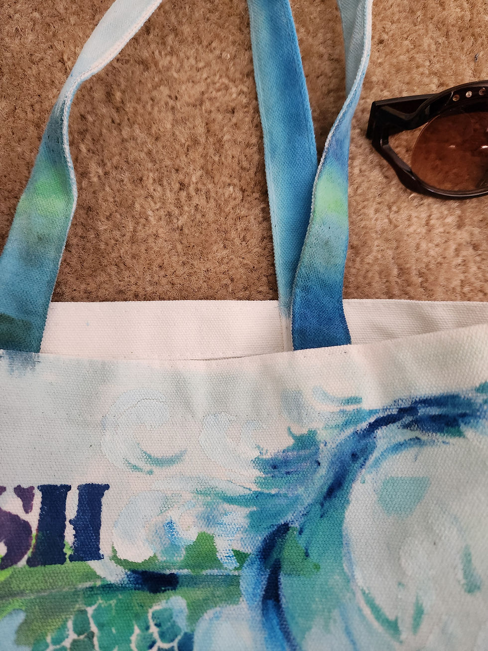 Thumbnail: Mermaid Tail  Canvas Tote 