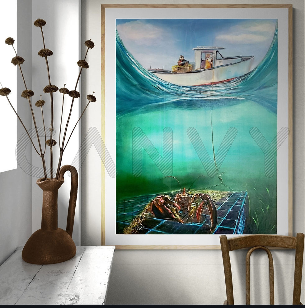 Thumbnail: "Outsmarted "-Oil on canvas 