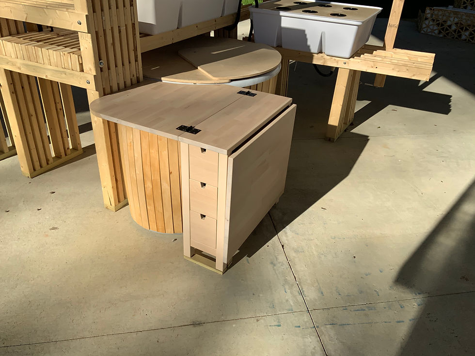 The solid waste filter is incorporated into the sump tank.