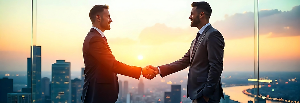 Your Growth Is Our Mission Handshake Homepage