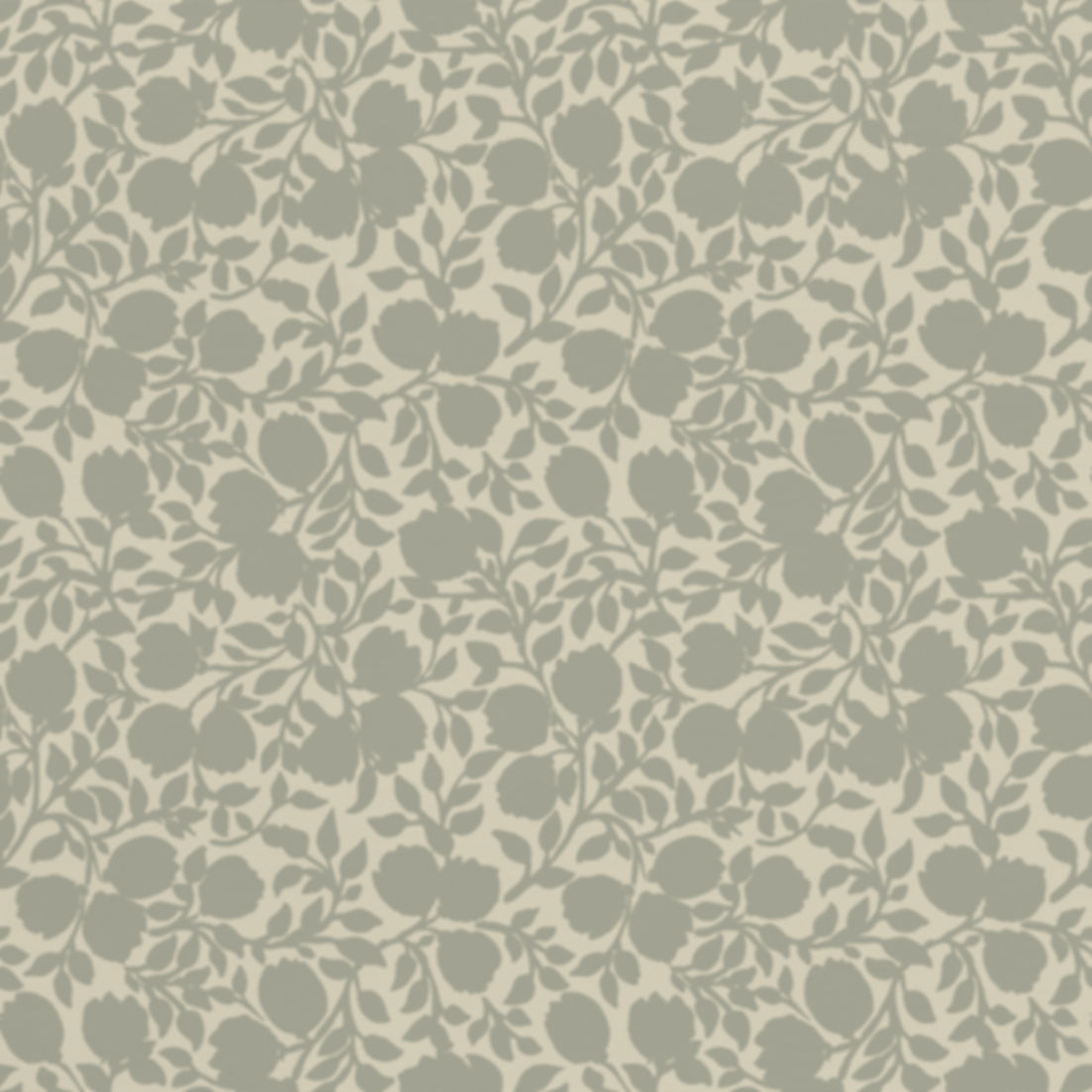 Floral silhouette wallpaper with flowing vintage inspired pattern