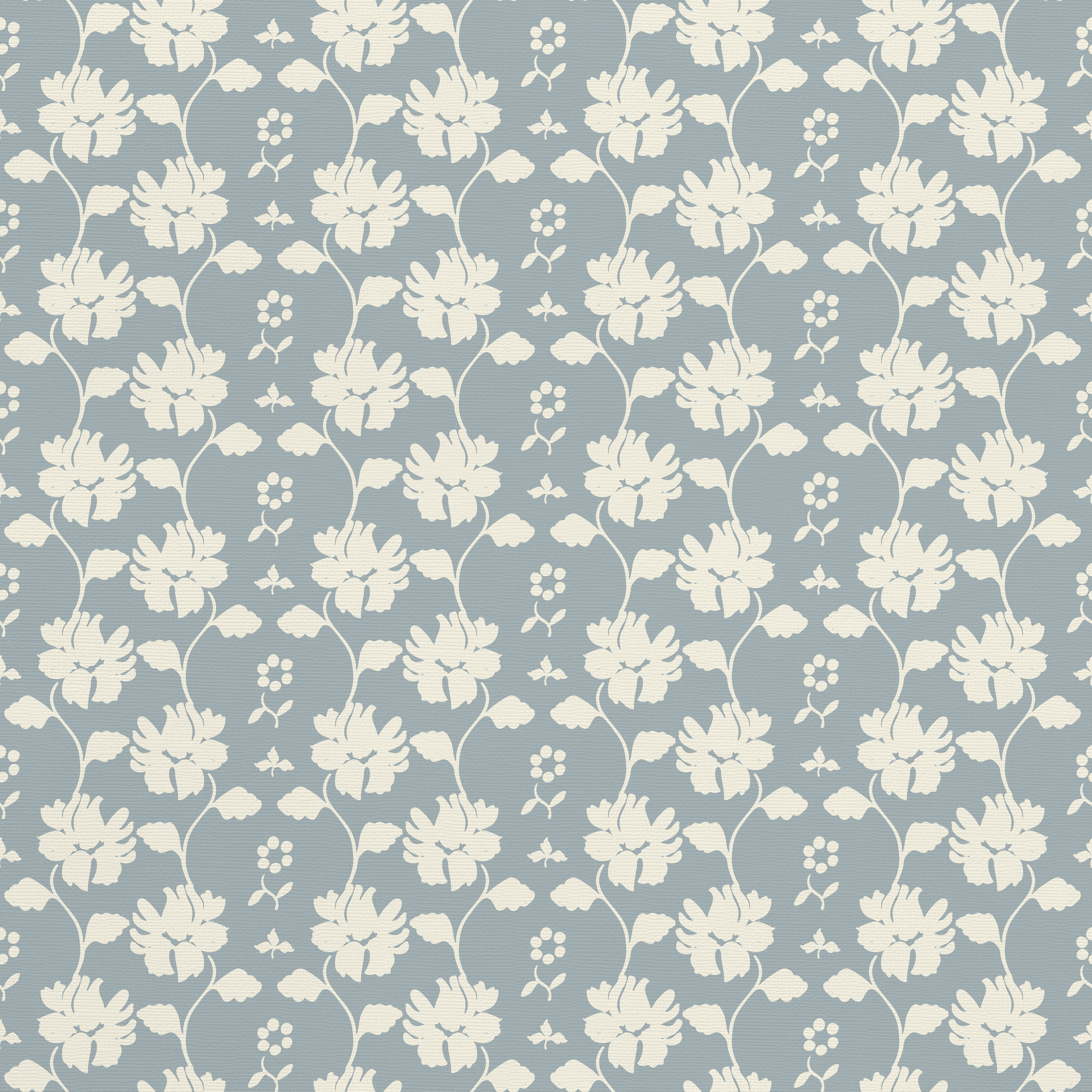 Artza x Jackie O’Bosky floral block print wallpaper pattern.