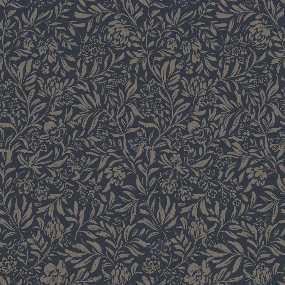 rtza & Co x Gabriela Dachin: Louisa wallpaper with intricate floral patterns, perfect for a cozy, vintage-inspired bedroom.