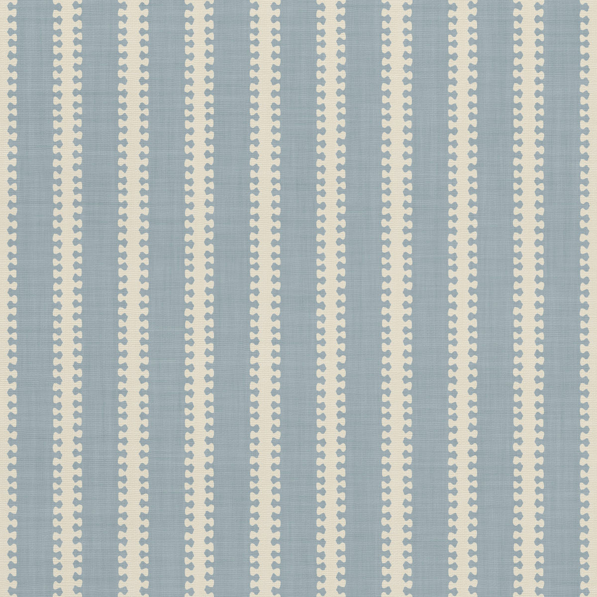 Vintage-inspired striped wallpaper featuring a unique scalloped motif by Doff Doff Co. x Artza & Co.