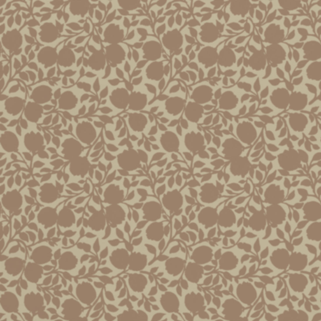 Floral silhouette wallpaper with flowing vintage inspired pattern