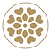 Dekoratives Mandala-Symbol für Entspannung in der Praxis Din Herzruum