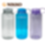 NIKKO-W1000 wide mouth Lexan US patented material water bottle (light purple/sky blue/transparent) 1000ml