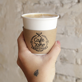 logo and branding design illustrations for cafe xoho tel aviv by sasa elebea