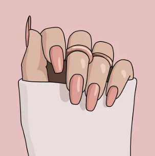 nails illustration inspirational art for women by sasa elebea links to adobe stock