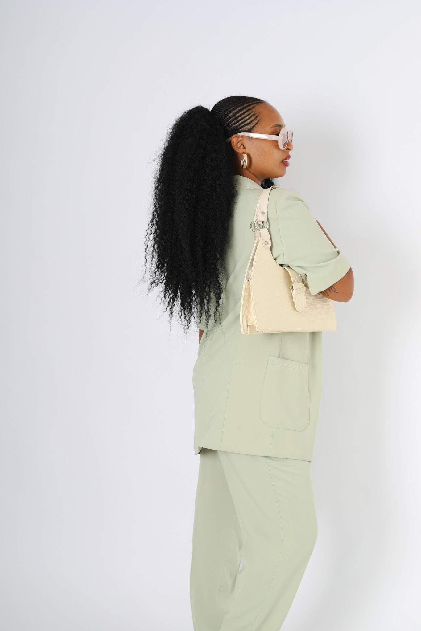 מכנס וינטג׳ ירוק עדין