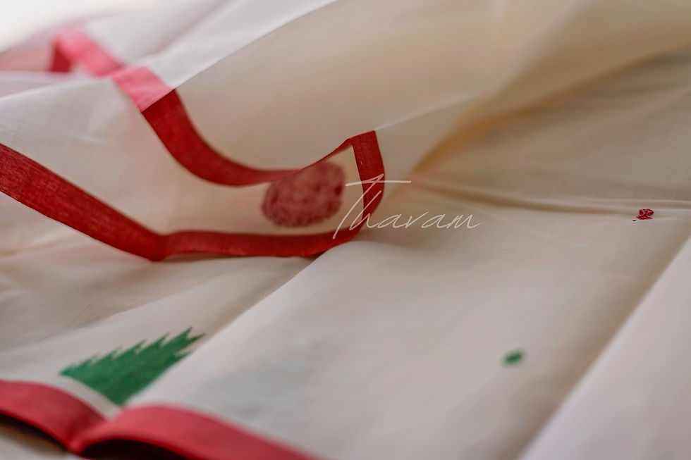 Thumbnail: White Borderless Saree