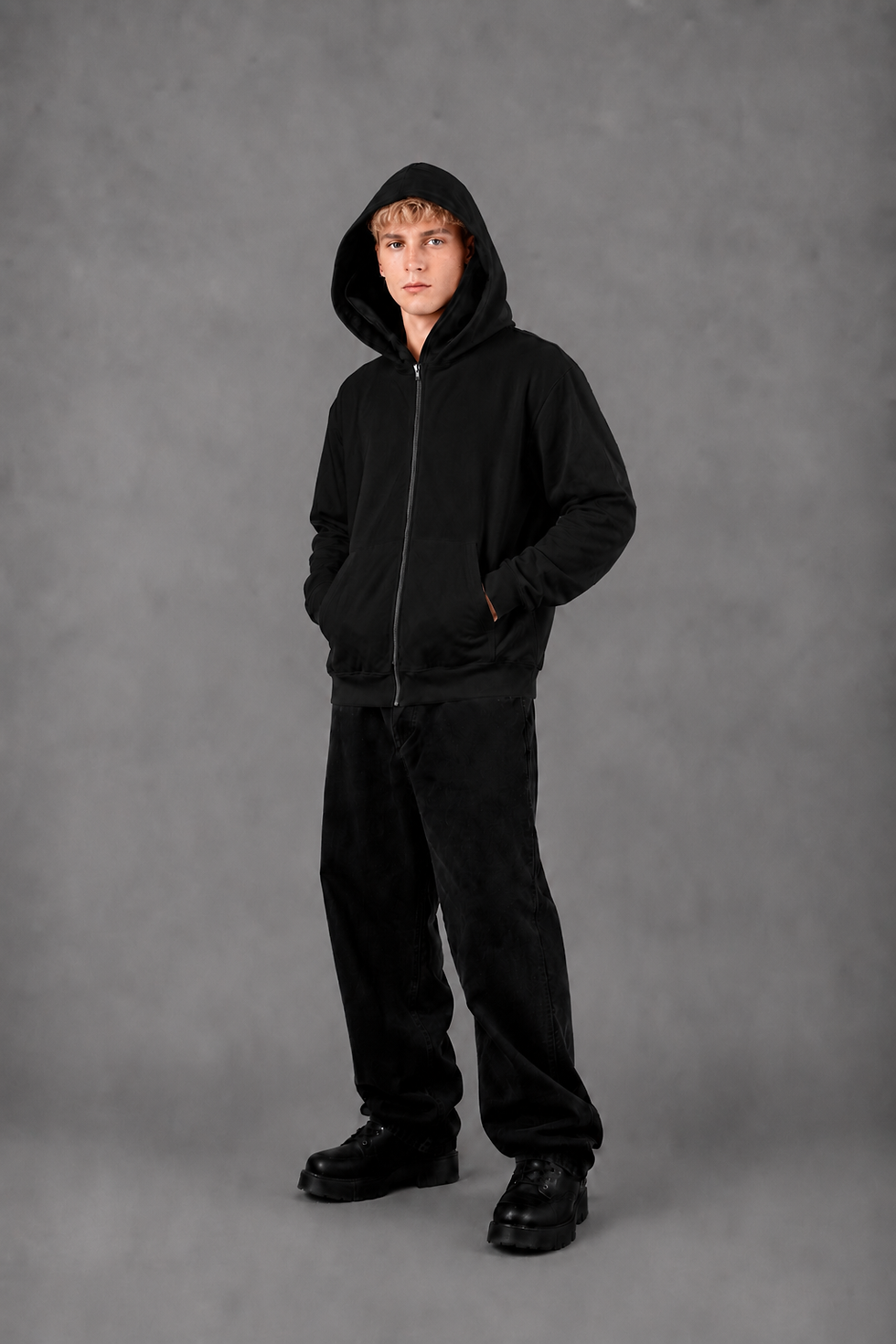 Miniature : No Face - Hoodie zippé à cagoule intégrée