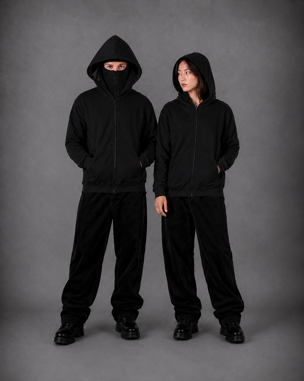 Miniature : No Face - Hoodie zippé à cagoule intégrée