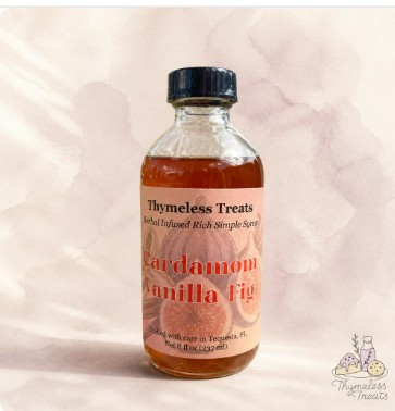 Cardamom Vanilla Fig Rich Simple Syrup