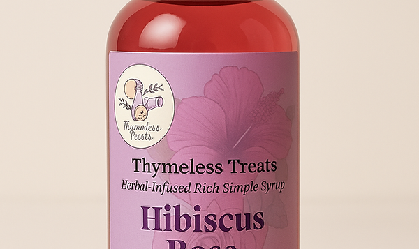 Hibiscus Rose Rich Simple Syrup