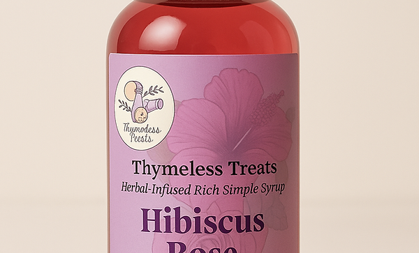 Hibiscus Rose Rich Simple Syrup
