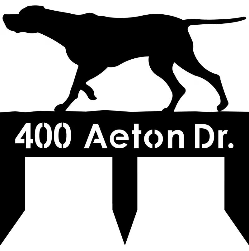 Thumbnail: Dog Breeds M thru R Spiked Address Plaque