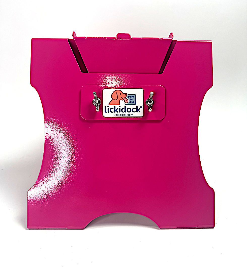 Thumbnail: Small LickiDock "A" Frame Station Passion Pink