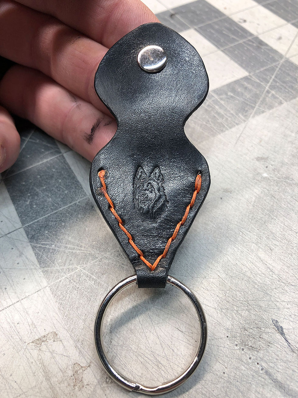Thumbnail: Guitar Pick Diamond Key Chain