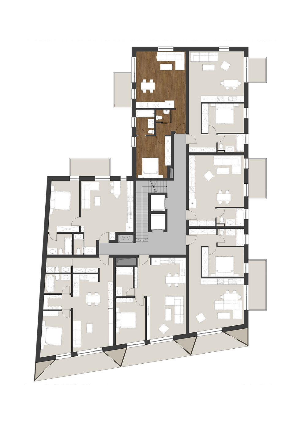 Apartament 7 pozitionare