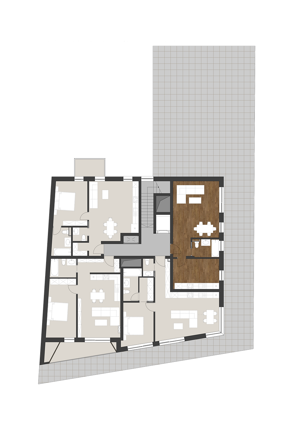 Apartament 35 pozitionare