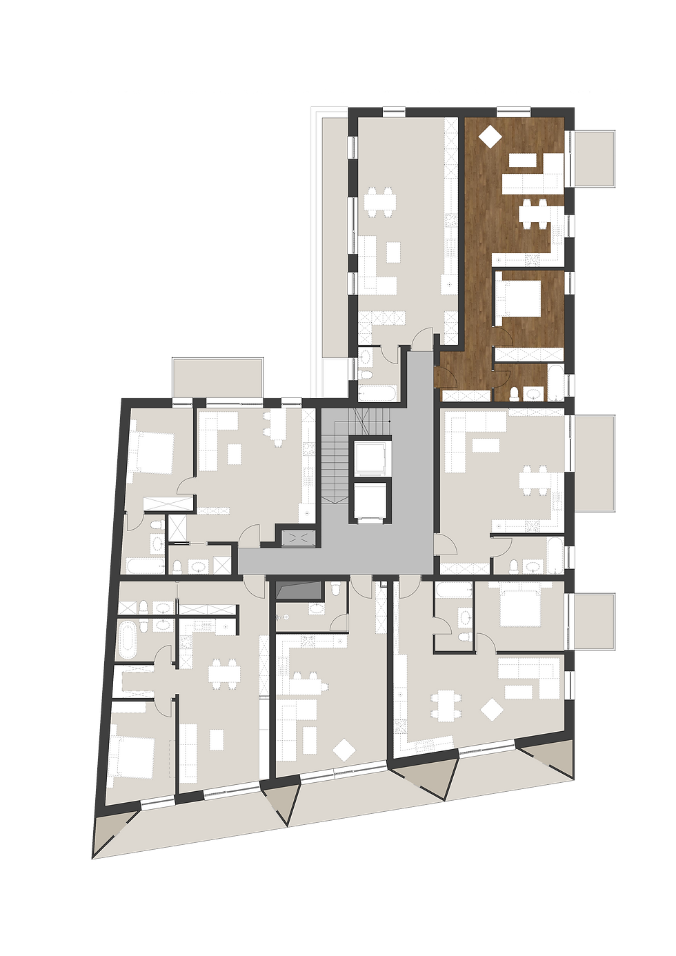 Apartament 27 pozitionare
