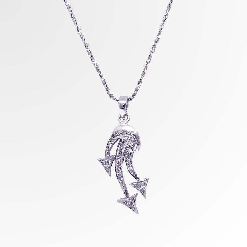 Thumbnail: Baltic Breeze 925 Silver Pendant Set with Chain  by A Silveraas