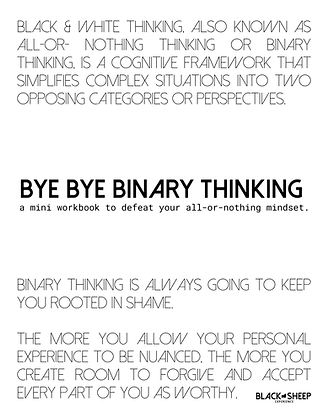 CATEGORIZING PEOPLE, OPPORTUNITIES, HABITS, DECISIONS, AND RELATIONSHIPS INTO “GOOD” OR “B