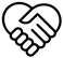 Holding hands in shape of heart