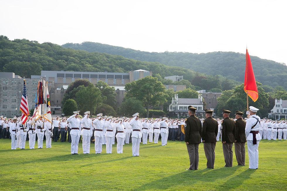 Class of 2029 Oath Ceremony on the evening of R-Day.