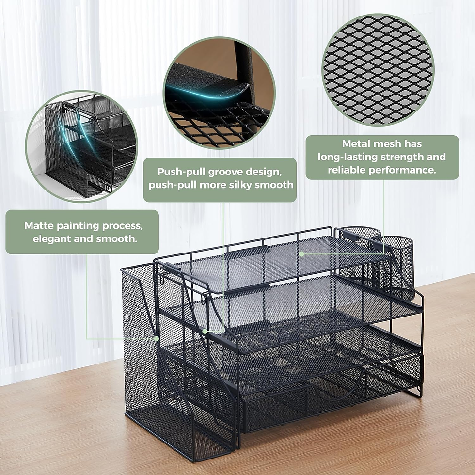 Thumbnail: 4-Tier Desktop File & Supply Organizer