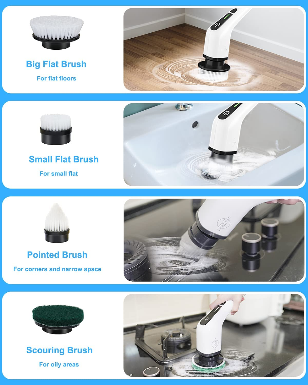 Thumbnail: Electric Spin Scrubber with 7 Brush Heads