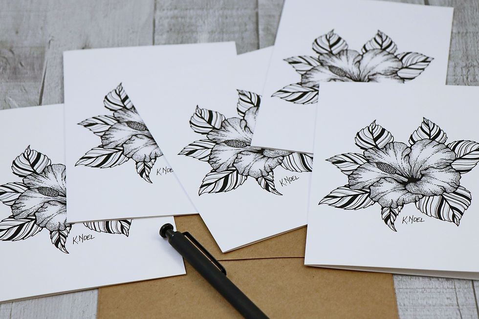 Thumbnail: Hibiscus Greeting Card - Box of 5
