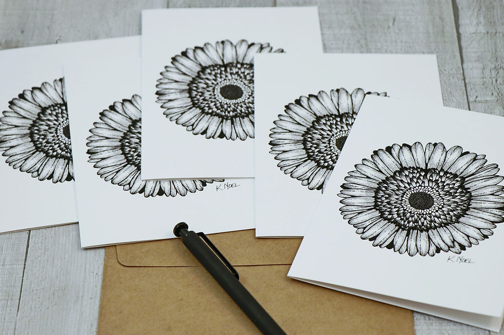 Thumbnail: Gerbera Daisy Greeting Card - Box of 5