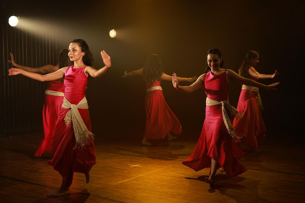Professional belly dance company from nrityakosh school of belly dance presenting their work in Bangalore