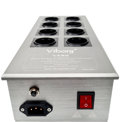 VE80 8 Gang Mains Power Distribution Block (EU) HB Labs