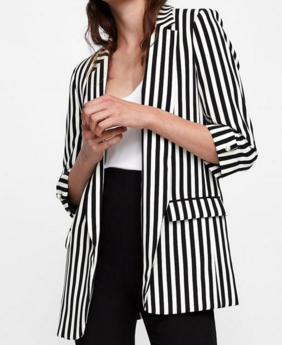 Striped Blazer - ZARA