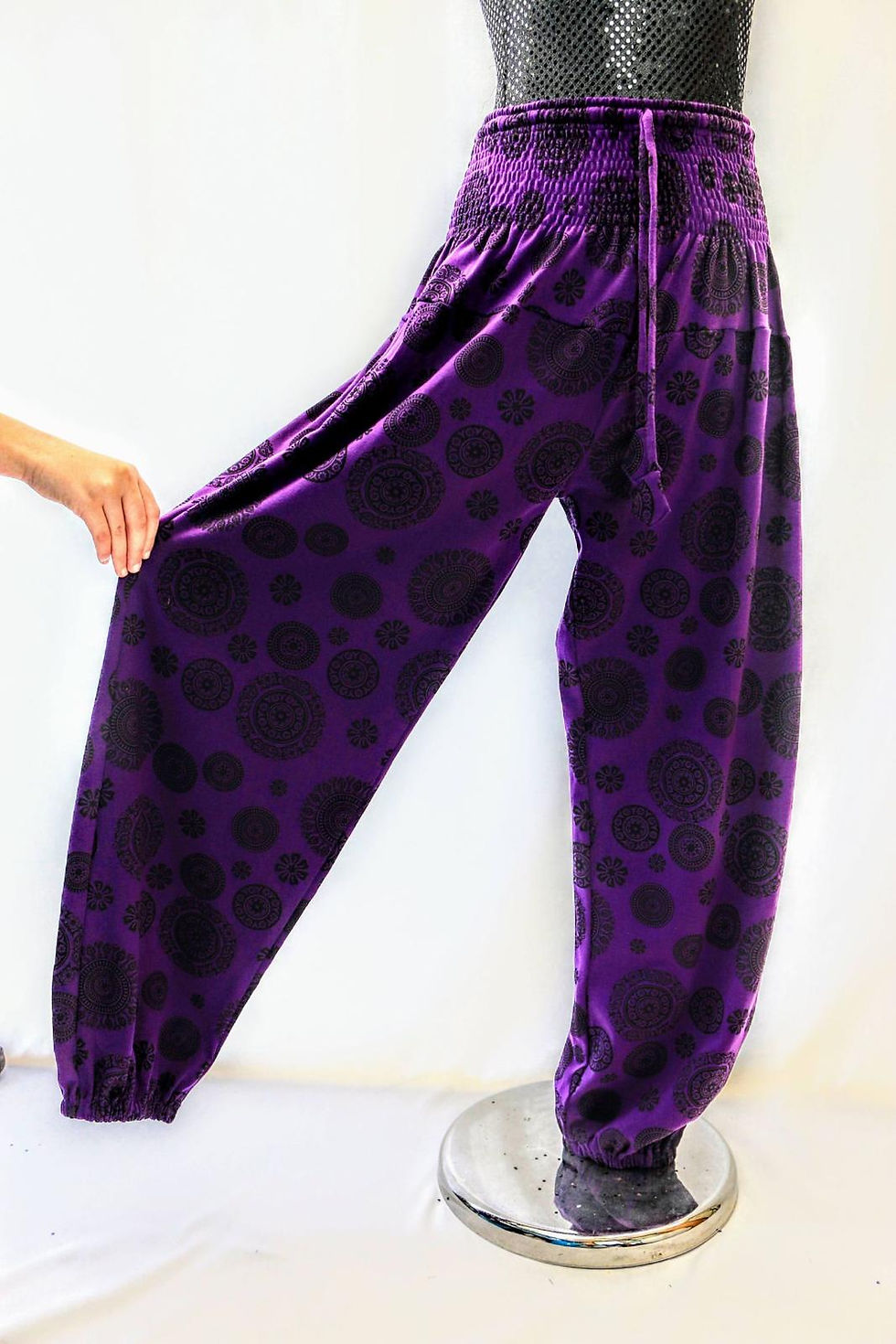 Thumbnail: Purple Trouser with Black Mandala Patterns