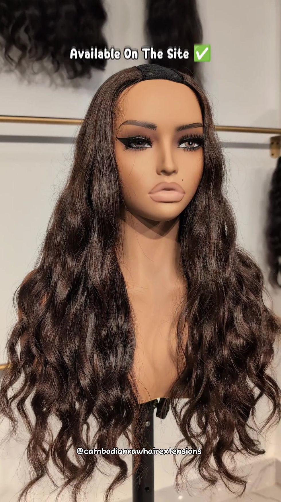 Thumbnail: Wavy Curly U-Part Wig C580