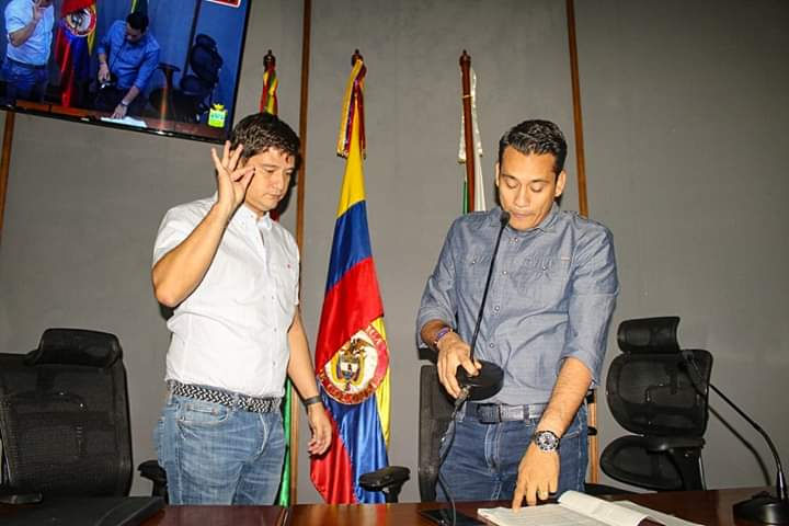 Concejal Johan Steed Ortiz, Vicepresidente honorable concejal Jorge Ramirez