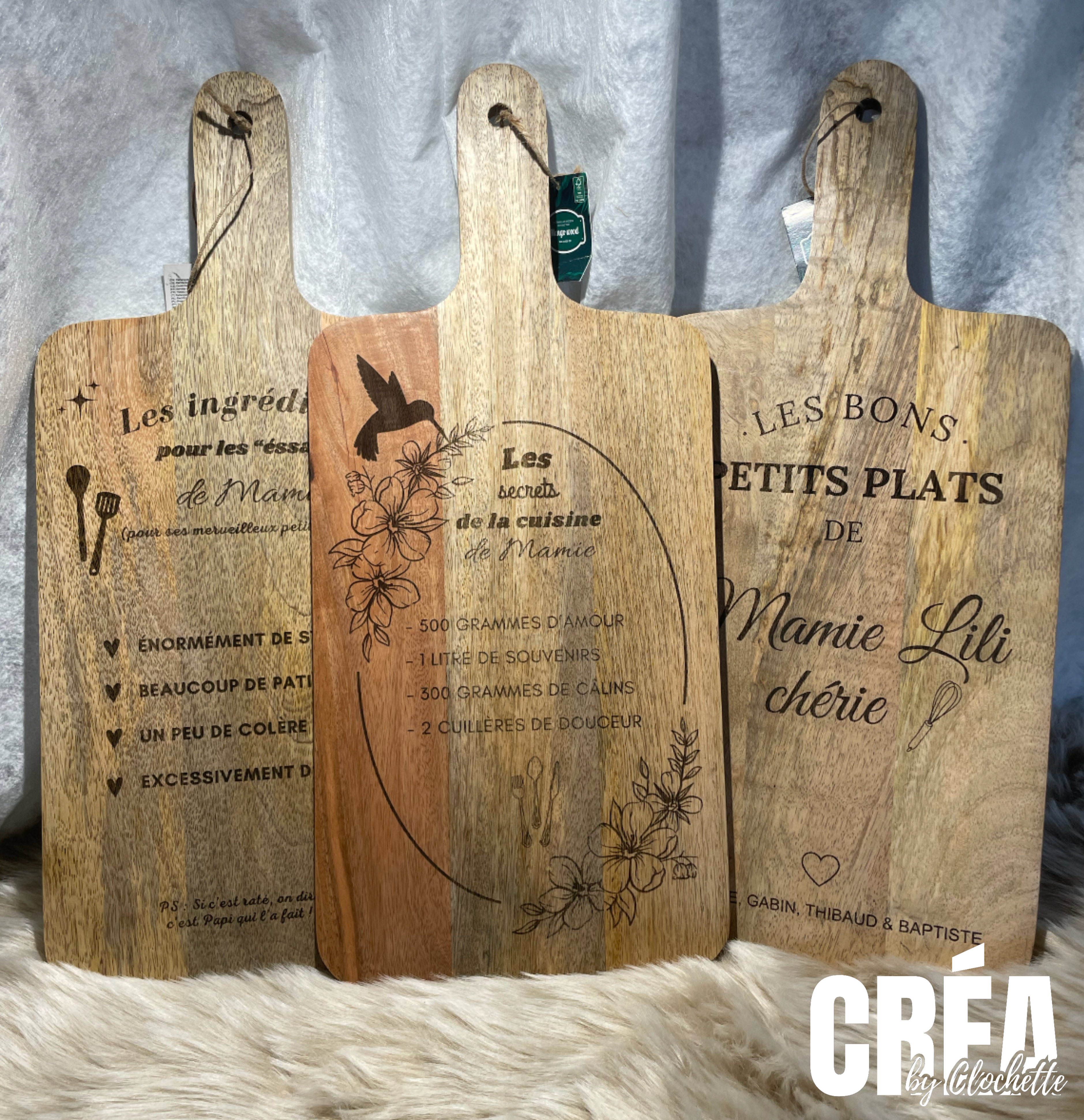 Planche à découper personnalisée