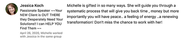 Jessica Koch's LinkedIn Testimonial on 4