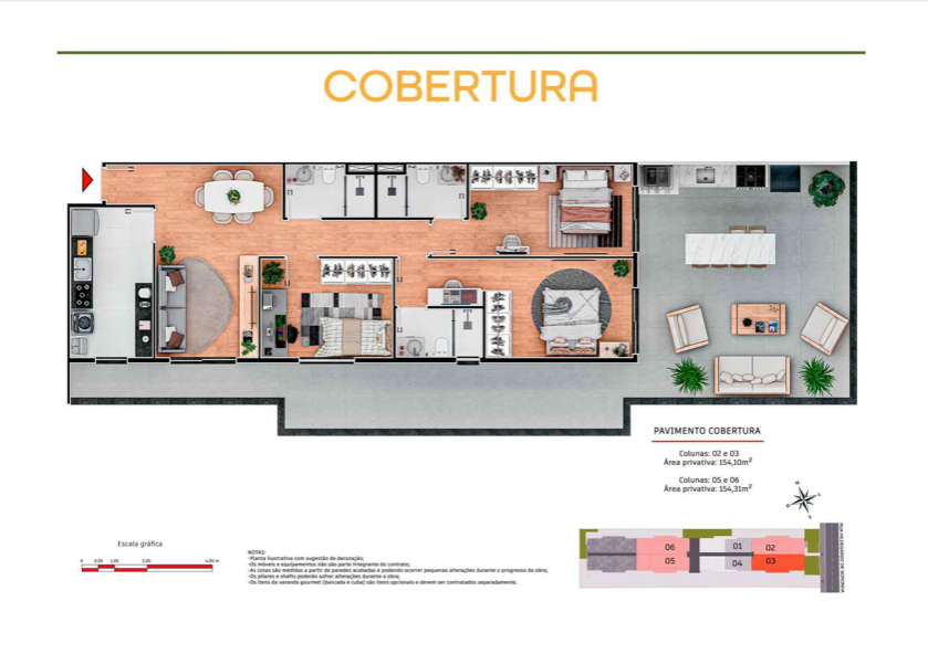 Miniatura: Apartamento de 2 ou 3 quartos em construção Teresópolis