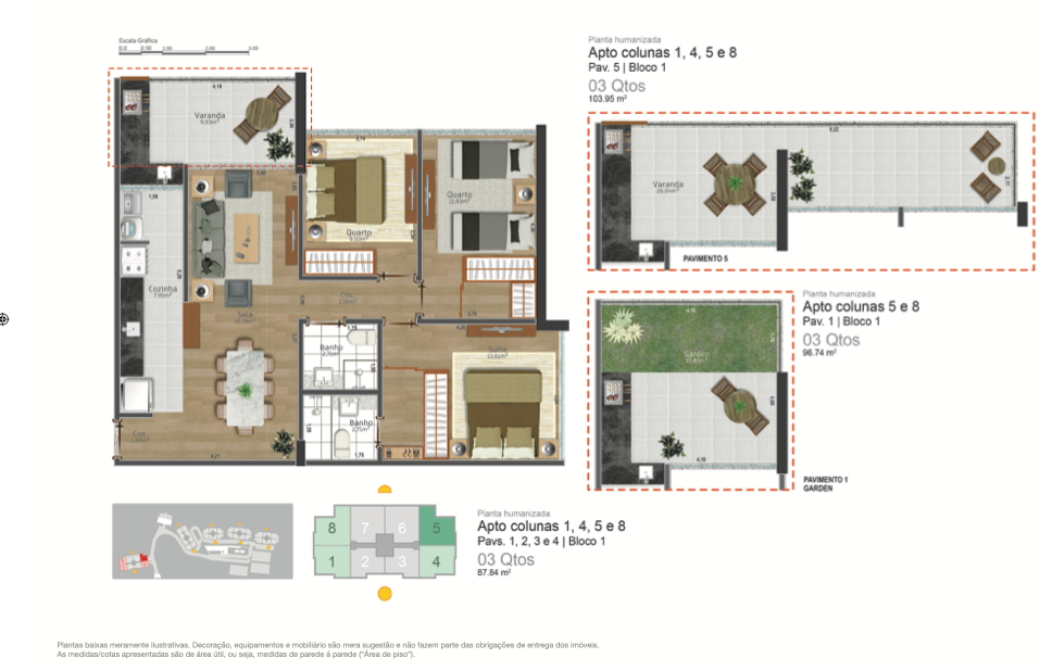 Miniatura: Apartamento 3 quartos (1 suíte) - Alto - Teresópolis