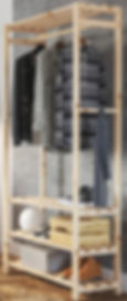 Estande de madeira