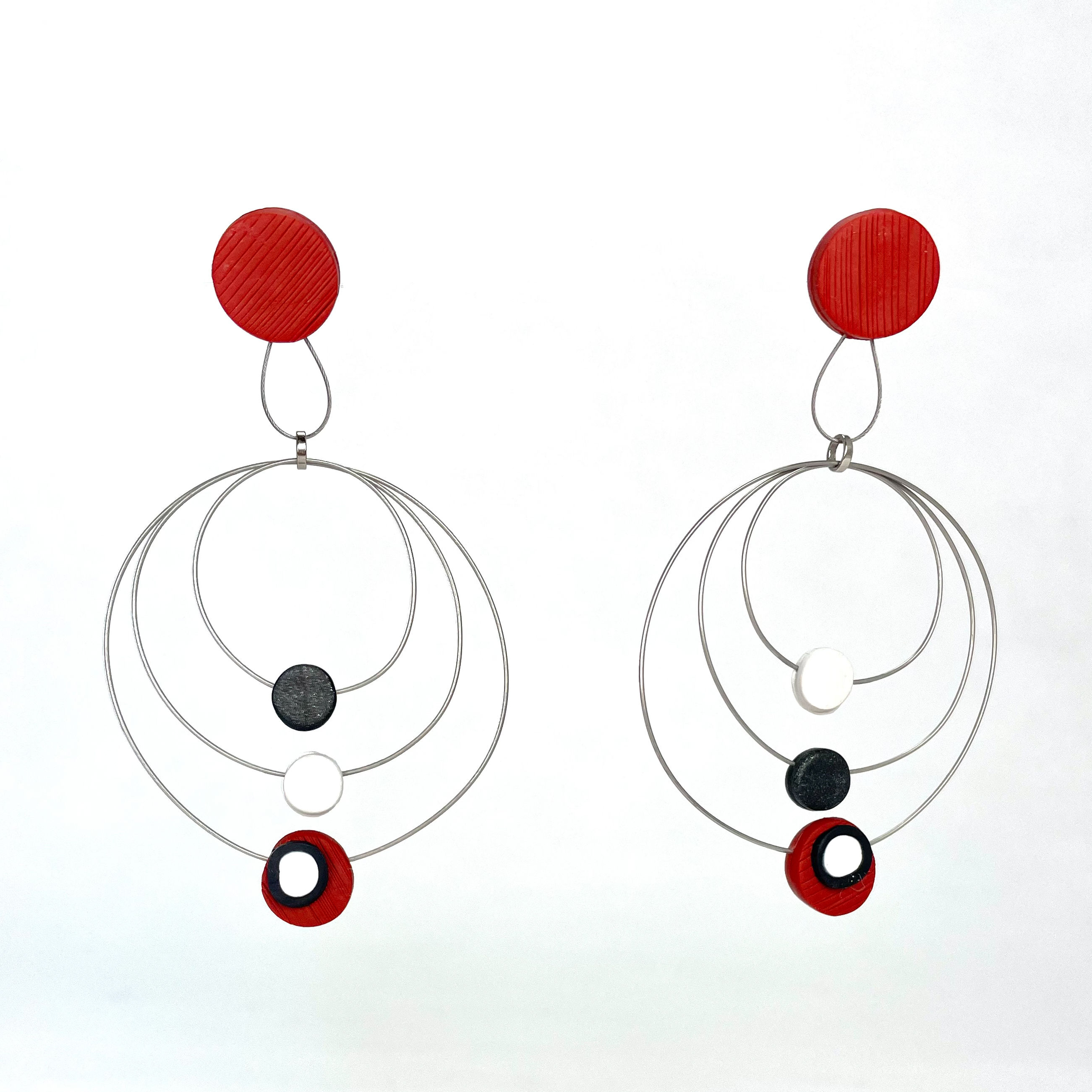 Chandlier Earring - Red Mix