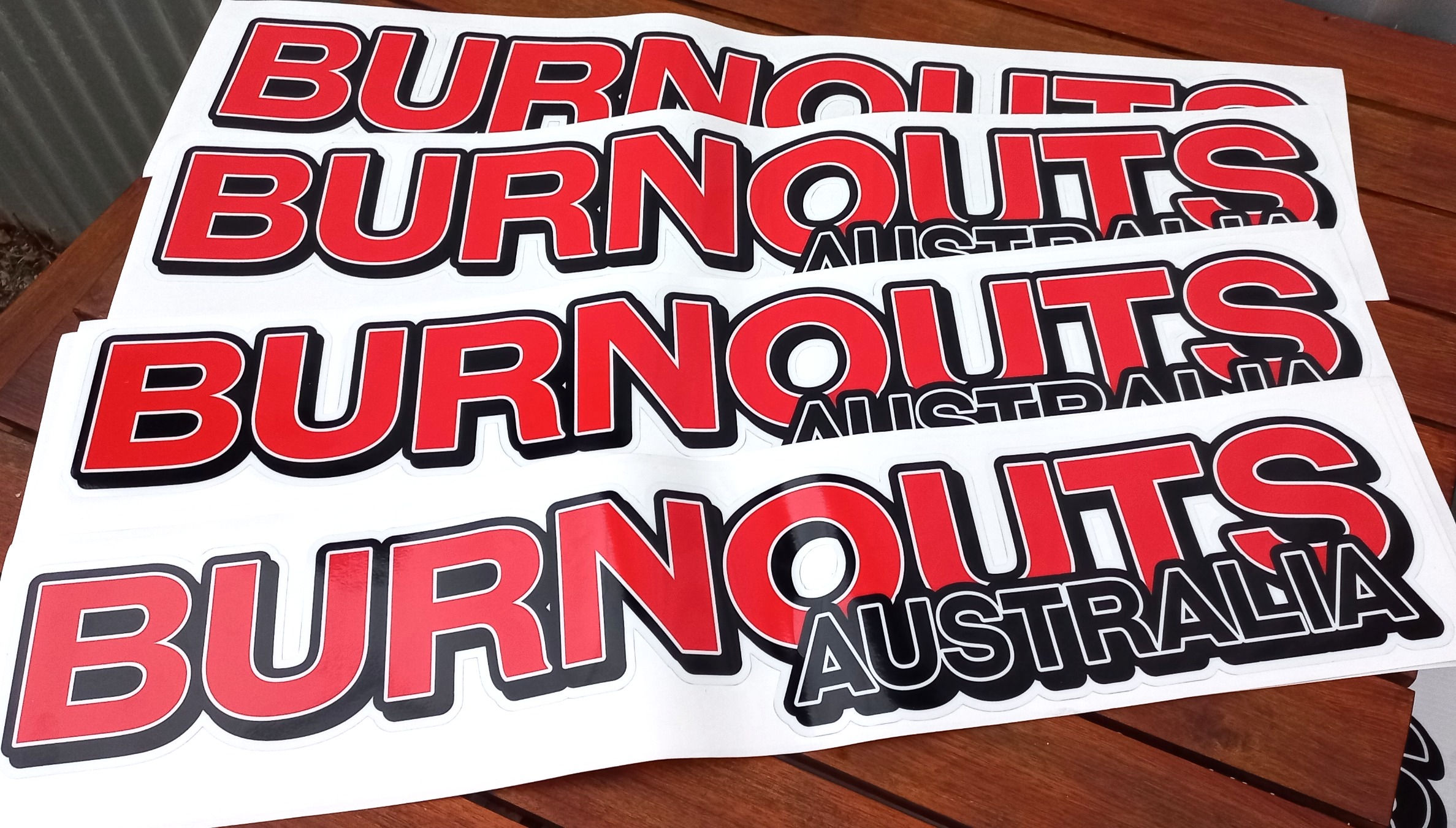 Burnouts Australia Stickers